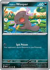 Paldean Wooper 126/197 Common Obsidian Flames | READ DESCRIPTION