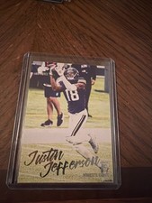 justin jefferson luminance base rookie card. rookie card picture