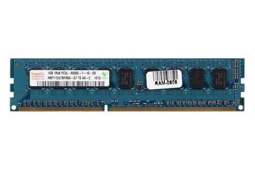 RAM Dell 1GB 1Rx8 PC3L-8500 DDR3 UDIMM 1066MHz HMT112U7BFR8A-G7 - 第 1/1 張圖片