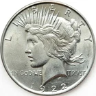 1922-D Peace Silver Dollar BU Unc AU++ *  Great Luster! 1922D