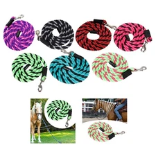 Horse Lead Rope Horse Lunge Line with Bolt Snap for Leading Training Dog, or