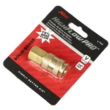 Milton V Style Coupler 1/4" Female NPT Brass Body High Flow Pro European S-764