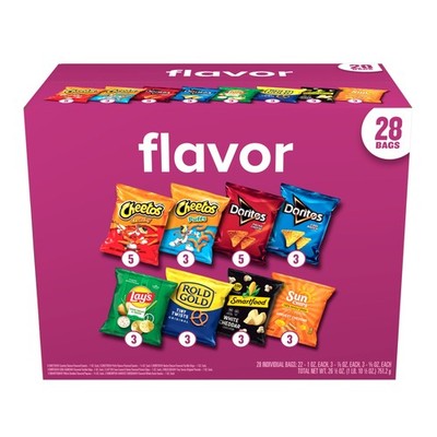 Frito-Lay Flavor Mix Variety pack Snack Chips, 28 Count Multipack Quick delivery