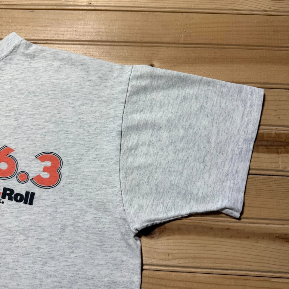 Vintage 90s WLVQ Radio Station FM 96.3 Rock & Roll T-Shirt USA Made - Size XL - Image 4 of 4