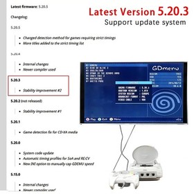 SD Card Optical Drive Emulator Kit for Retro Console &mdash; Firmware 5.20.3 5.20.x, S