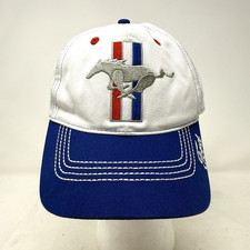 Ford Mustang Tri-Bar Pony Multicolor Ball Cap Hat 100 Cotton One Size