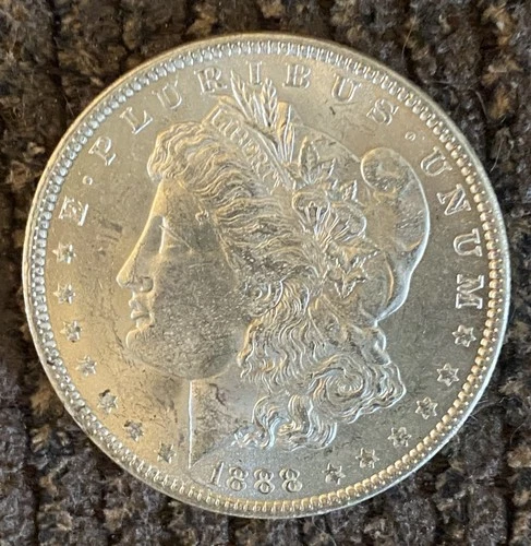 1888 Morgan Silver Dollar 90% Silver BU Gem Absolutely Beautiful coin!