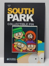 Embossed Enamel Lapel Pin Badge South Park Group Photo Kyle Kenny Stan Cartman
