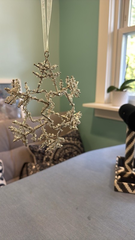 Snowflake Ornament Metal Beads Architectural New