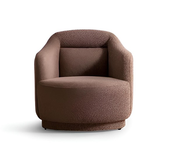 Brauner Sessel Weicher Stoffsessel Designersessel WohnzimmermöBel-image