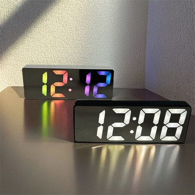 Digitaler Nachttisch LED Schlummerwecker Zeit Temperatur Tag/Nacht Modus Uhr GB