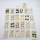 Vintage Lot Of 25 Cards Lansing Buttons Cards Variety Of Colors & Styles — photo 1