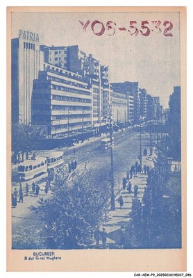 CAR-AEMP9-0505-ROMANIA - BUCHAREST - 1961 - Boulevard Dul G-Ral. Radio Card