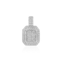 Cavill SilberanhäNger Zirkon 0,93Ct Oktagonal Sterlingsilber 925 Damen