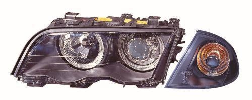 ABAKUS Main Headlight Set 444-1129PXNDAE2 for BMW LWR Black