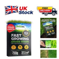 750g Fast Growing Grass Seed - Lawn Seed for UK Gardens & Overseeding 23.31 per kilo