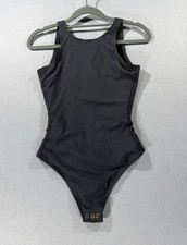 Pinsy High Neck Hourglass Shapewear Bodysuit Black Onyx Women's Size XS