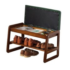 Shoe Rack Bench, Entryway Shoe Bench with Cushion, Flip-Open Storage