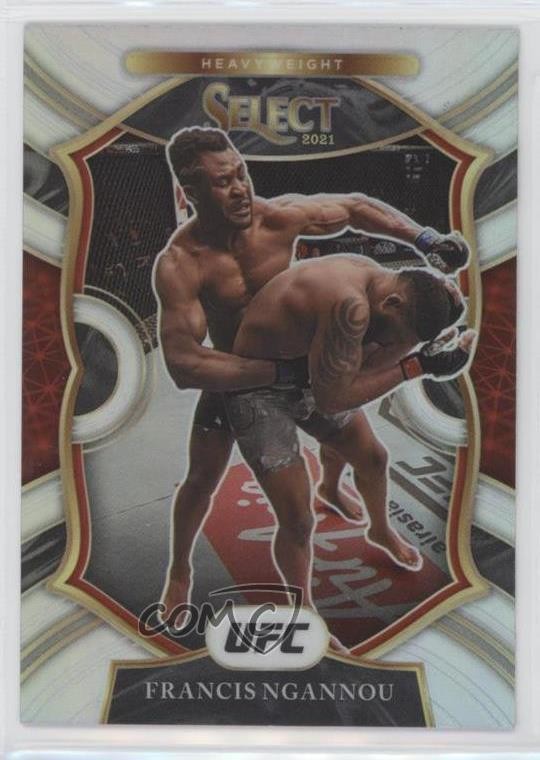2021 Panini Select UFC Concourse Silver Prizm Francis Ngannou #92 5b1