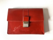Miu Miu PARFUMS CLUTCH MAKE-UP BAG IN PATENT PVC RED COLOR Fashion Purse