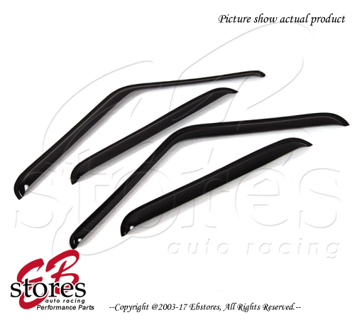 Smoke Tinted Out-Channel Vent Visor 4pcs 1973-1978 GMC C15 K15 C25 K25 Suburban - Picture 2 of 4