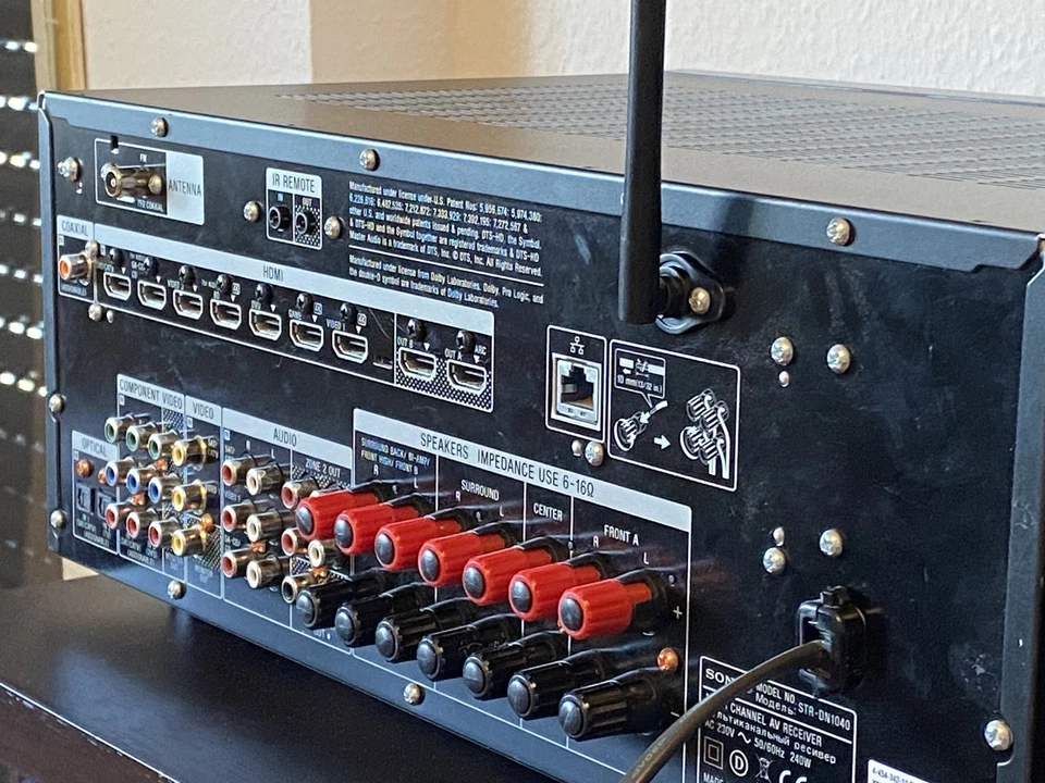 SONY STR-DN1040 Network 7.2 Receiver 165 Watt 4K 3D Wi-Fi AirPlay DD+ ARC - Bild 2 von 4