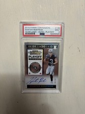 Hunter Renfrow Contenders Auto /99 Silver Holo Psa 9 Clemson Raiders Carolina