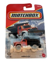 Matchbox Plowverizer Snow Plow Truck 39125 Red Black Diecast Vehicle Matchbox Plowverizer Snow Plow Truck 39125 Red Black Diecast Vehicle