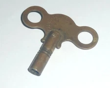 Vintage Brass Ansonia Clock Key 4mm  Clock Winding Key - 4cm Length Approx