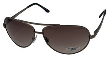 Ellen Tracy Womens Sunglass ET 518 1 Metal Aviator Gunmetal Gray