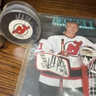 Martin Brodeur Signed New Jersey Devils Puck & Oct 1994 Beckett Hockey Magazine!