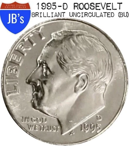 1995-D Roosevelt Dime 10c - BRILLIANT UNCIRCULATED (BU)