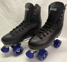Chicago Roller Skates Mens Size 9- Black Blue 405 Wheels - 8601K
