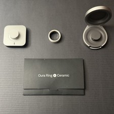 Oura Ring Gen 4 Ceramic Cloud Size 12 Excelle...