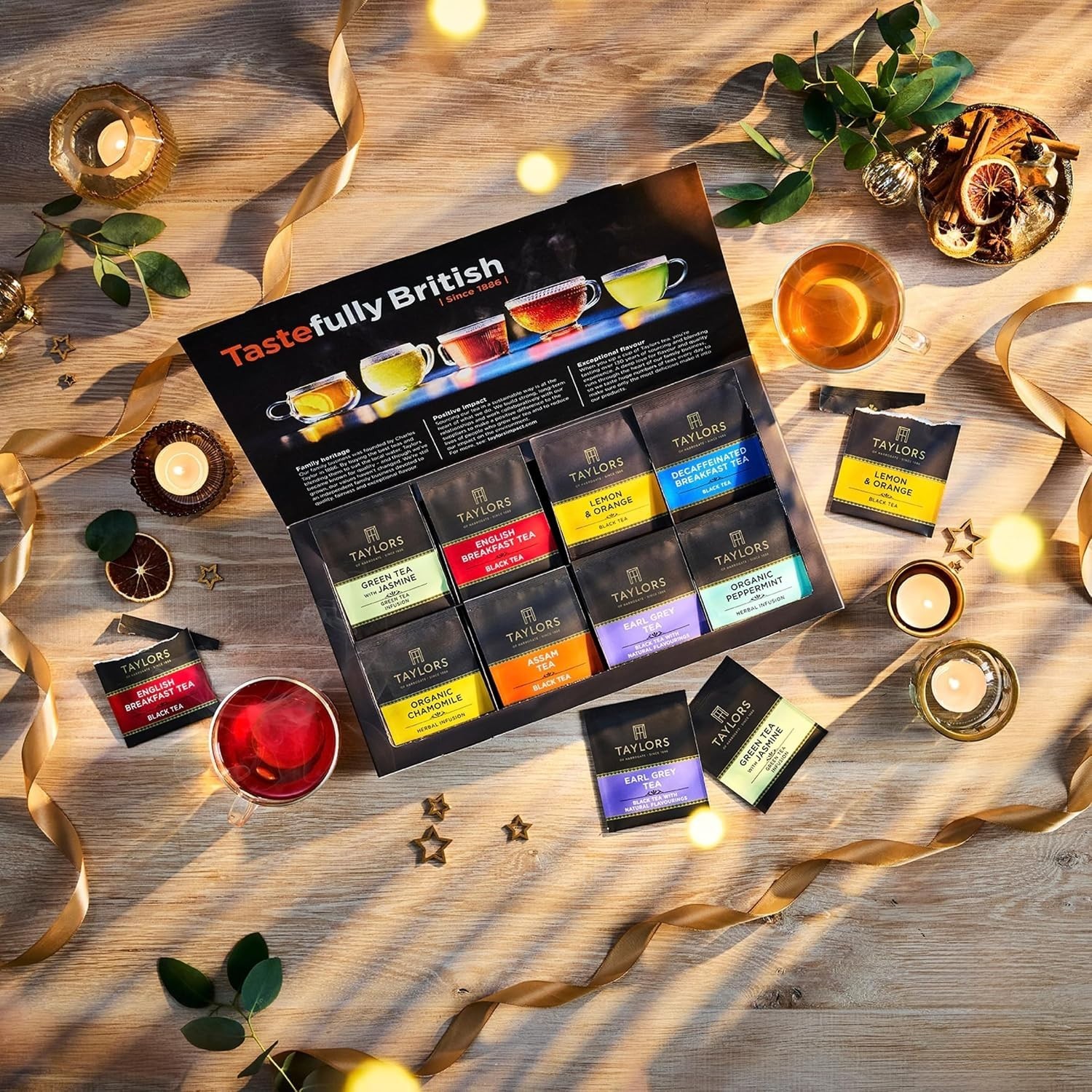 Taylors Specialty 48ct Tea Sampler - Explore Black, Green & Herbal ...