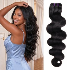 16A Grade Cambodia Human Hair Bundles 18" Body Wave Unprocessed Raw Hair Black