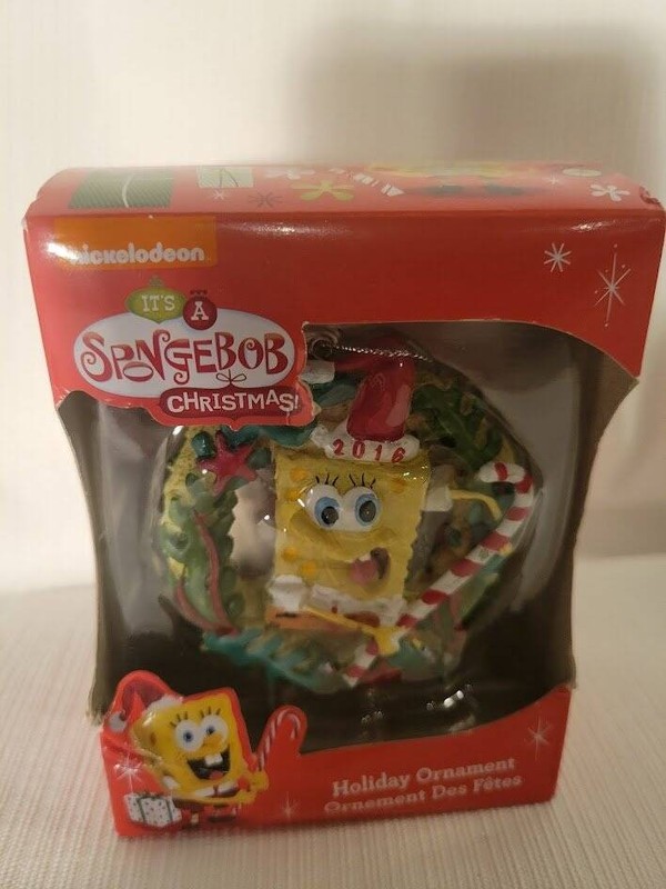 SpongeBob Christmas Ornament 2016 ~ nickelodeon