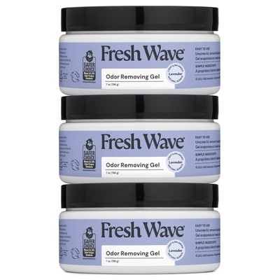 Odor Eliminator Gel Lavender Scent 3-Pk 7 oz Air Freshener for Home