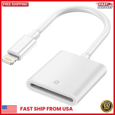  Apple MFi Certified SD Card Reader for iPhone/iPad,Lightning to SD Card Camera