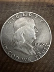 1953 D Benjamin Franklin Silver Half Dollar