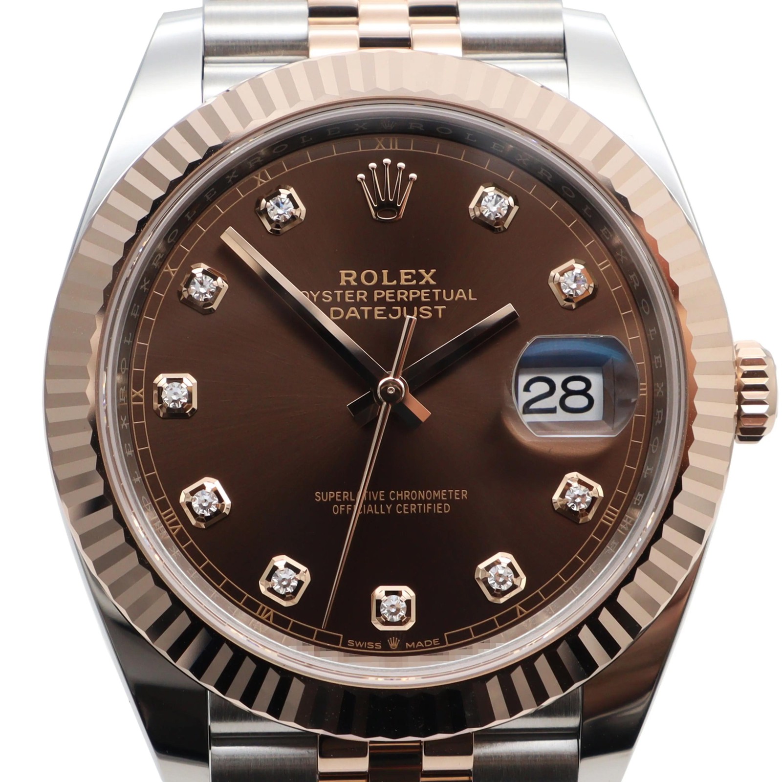 2025 New Rolex 126331 Datejust 41 Chocolate Diamond Dial Jubilee