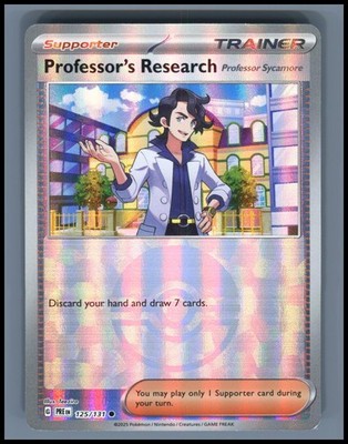 Professor's Research [Professor Sycamore] (Poke Ball Pattern) 125/131 PRE NM