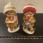 VTG Napcoware Christmas Caroler & Drummer Boy & Girl Figurines 5.5” MCM Japan — photo 8