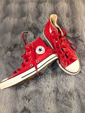 Converse Chuck Taylor All Star Kids High Top Sneakers Red/White US 3 EU 35
