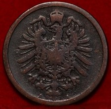 1876 Germany 2 Pfennig Foreign Coin