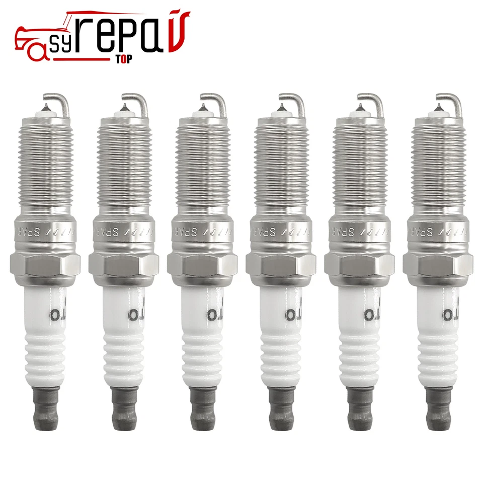 Bobina de ignição + 6X vela de ignição de irídio para 2001-2011 Chrysler Pacifica 3.8L V6 - Imagem 2 de 4