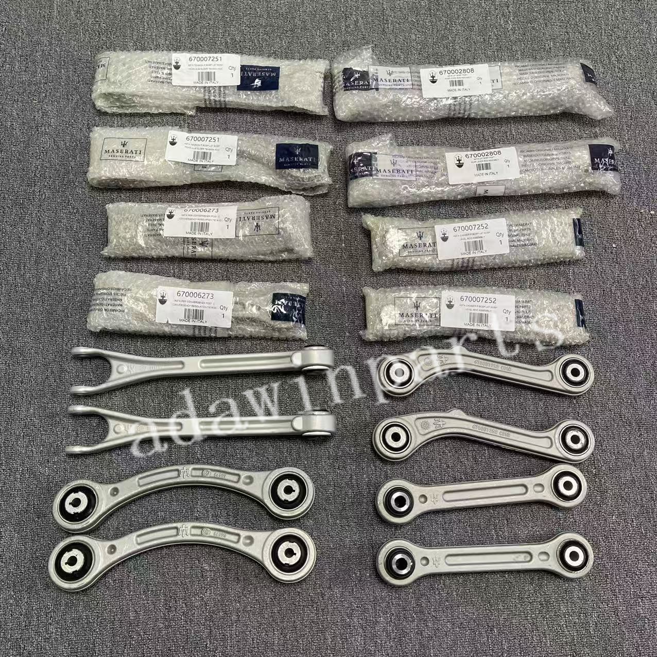 8Pcs Rear Control Arm Kit for 2014-22 Maserati Ghibli Quattroporte 3.0L/3.8L
