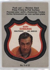 1972-73 O-Pee-Chee Player's Crests Gary Edwards #9 0a6