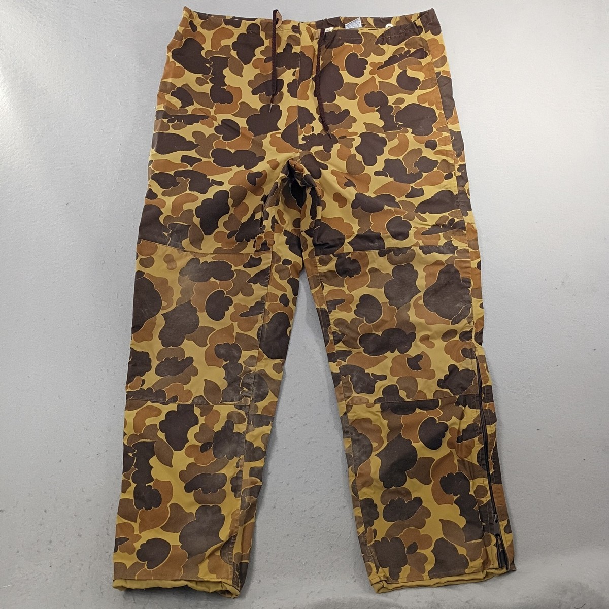 Vintage Duxbak Duck Camo Pants Mens L Gore-Tex Ankle Zip Hunting