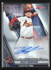 Zack Thompson 2019 Bowman's Best of Refractor Auto #B19-ZT St. Louis Cardinals